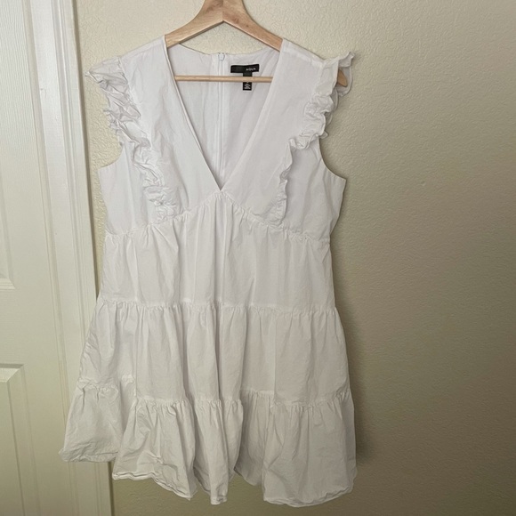 Aqua Ruffled Mini Dress - Picture 8 of 14